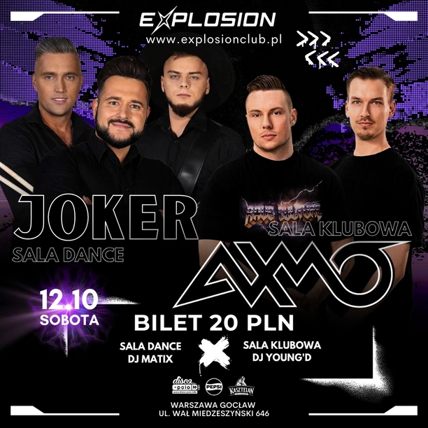 Joker na żywo w Explosion Club! 12 października usłysz największe hity na wyjątkowym koncercie