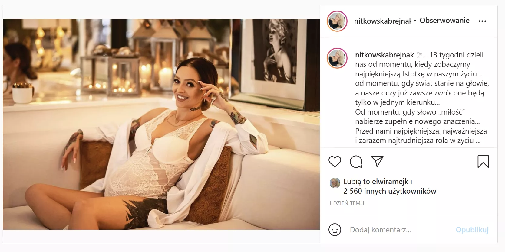 Radosna nowina! Uwielbiana artystka z branży disco polo w ciąży! Olga Nitkowska-Brejnak pokazała zaokrąglony brzuszek! 