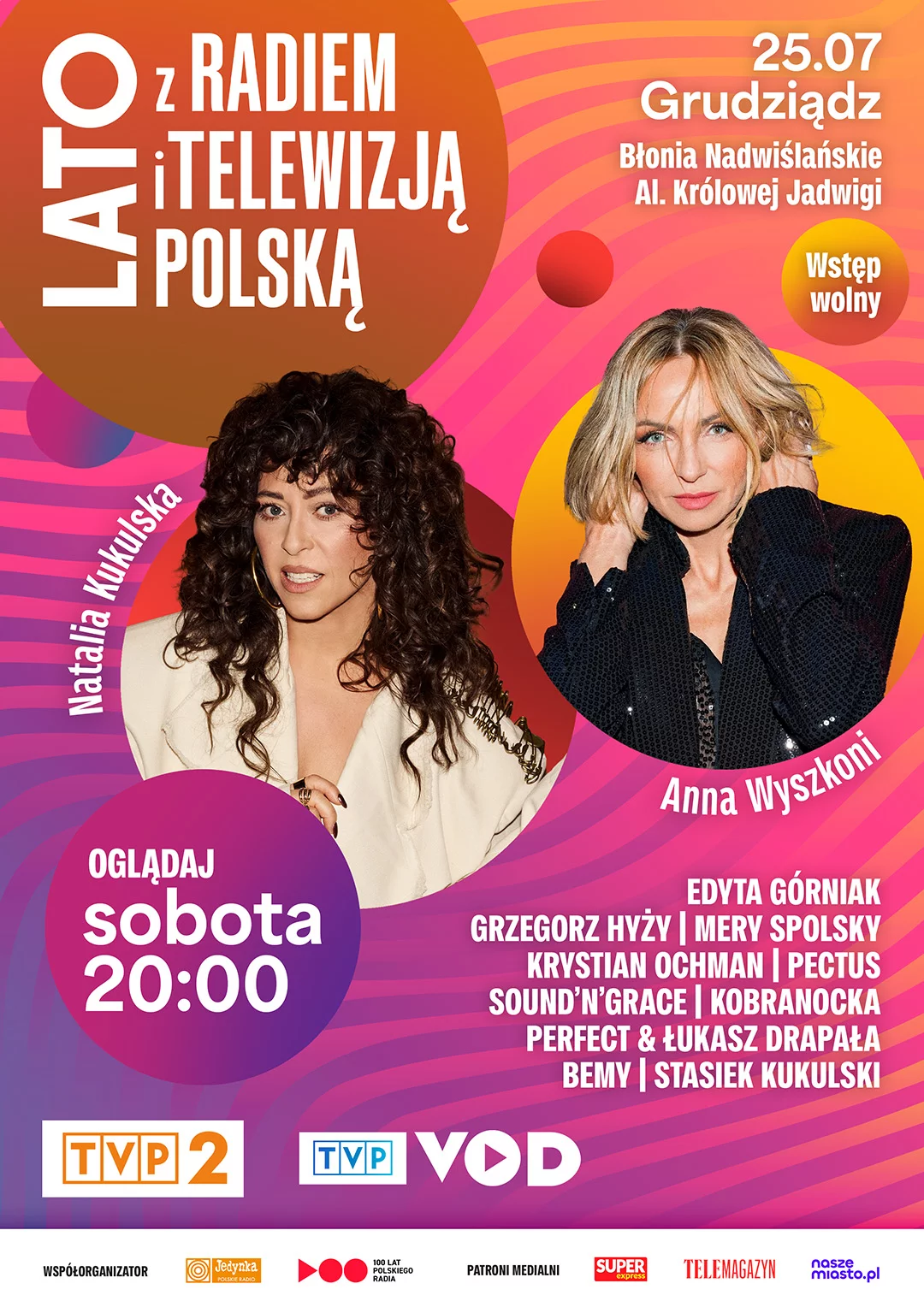 Lato z Radiem i Telewizją Polską w Grudziądzu. Koncert na Błoniach Nadwiślańskich w sobotę 25 lipca! Kto wystąpi?