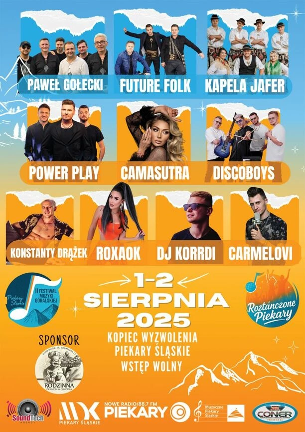 Disco polo na Festiwalu Muzyki Góralskiej 2025? Program imprezy w Piekarach Śląskich budzi emocje

