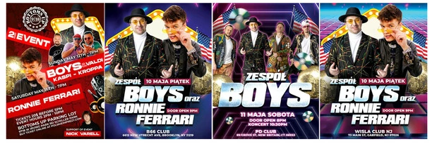 Boys i Ronnie Ferrari w trasie koncertowej po USA