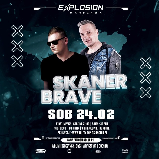 Skaner w klubie Explosion 24 lutego – Tego wieczoru Warszawa nie zaśnie! 