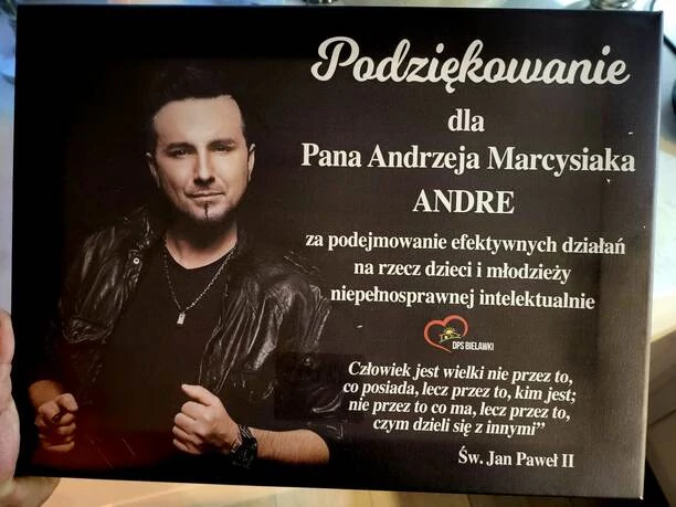 Wielkie serce Andre! Gwiazdor disco polo Andrzej Marcysiak odwiedził DPS Bielawki!