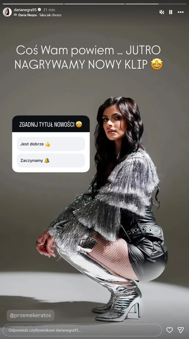 Daria Negra nagrywa nowy teledysk. Artystka po wygranej Disco Star rusza do pracy!