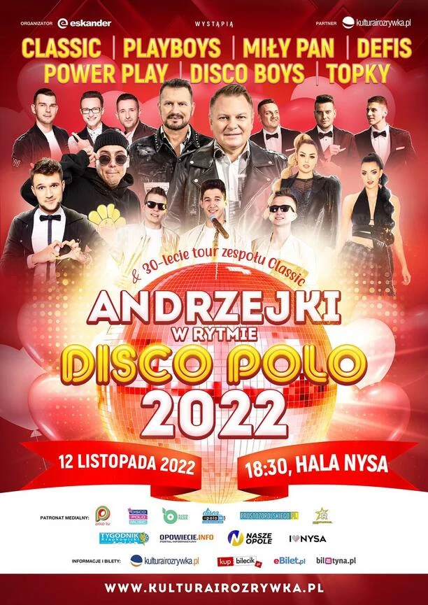 Już dziś WIELKIE Andrzejki w rytmie disco polo w Opolu i Nysie! Zobaczcie, kto wystąpi, gdzie kupić bilet, gdzie oglądać na żywo?