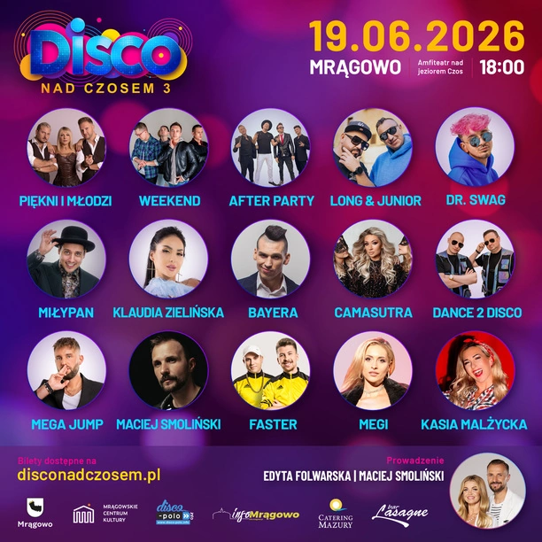 Disco nad Czosem 3 w Mrągowie 2026! Kto wystąpi? 