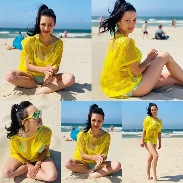 Na plaży gwiazda disco polo również obłędnie wygląda