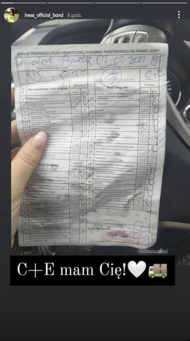 Popularna wokalistka disco polo za kierownicą ciężarówki? Gwiazda pochwaliła się wynikami swojego egzaminu!
