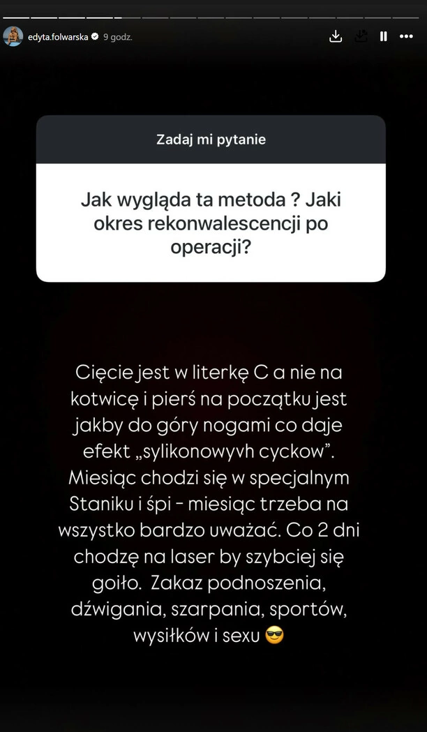 Edyta Folwarska powiększyła piersi?! Jest już po operacji wiemy jak się czuje i znamy cenę zabiegu! 