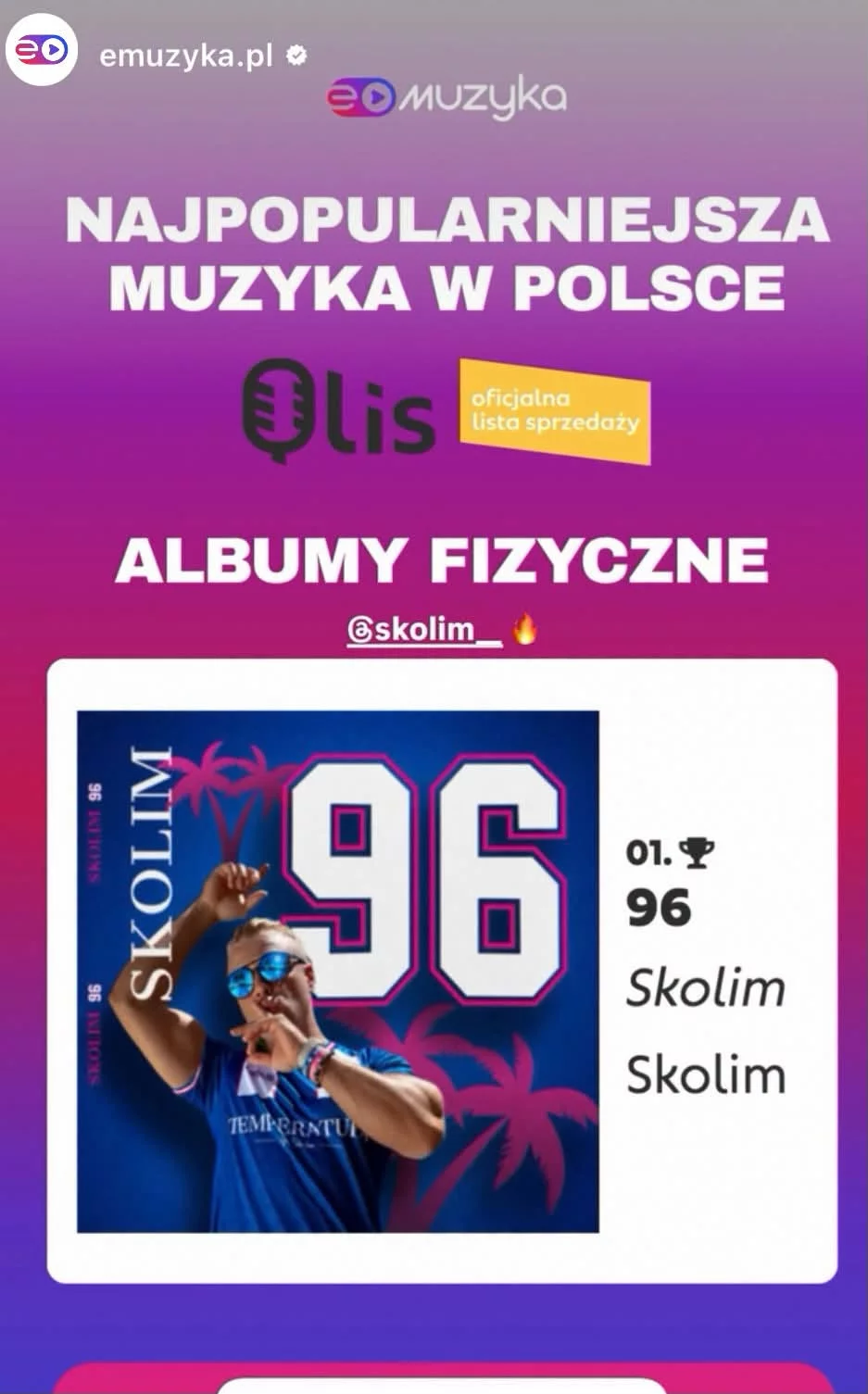 Skolim numerem jeden w Polsce! Przebił wszystkich!