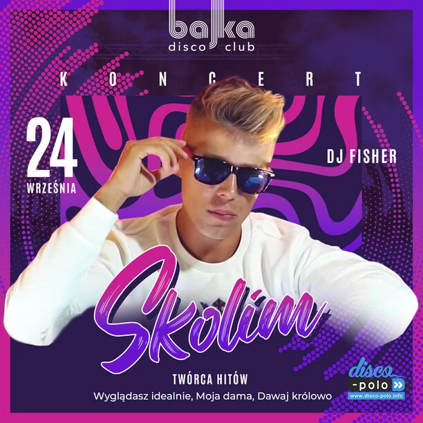 Koncert twórcy hitu „Kiss me baby„ i „Wyglądasz idealnie„ w klubie Bajka Toruń! Skolim rozwali system już 24 września