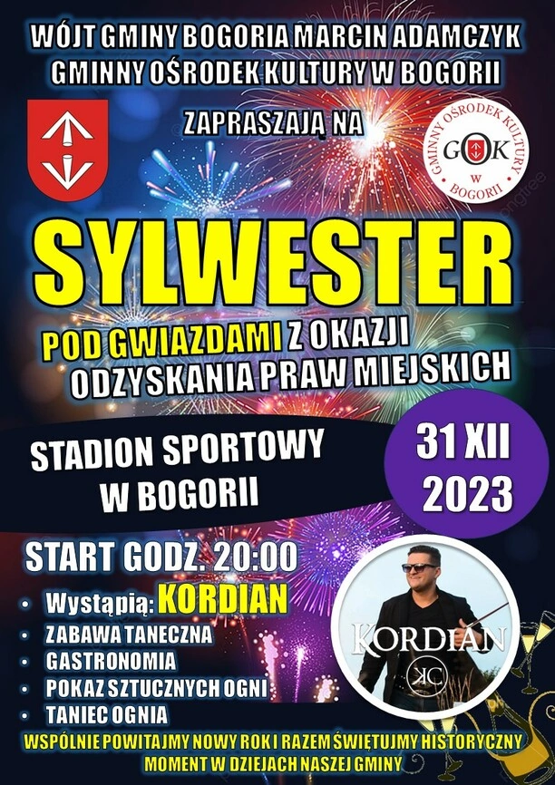 Sylwestrowa impreza z Kordianem! Bogoria powraca na mapę miast