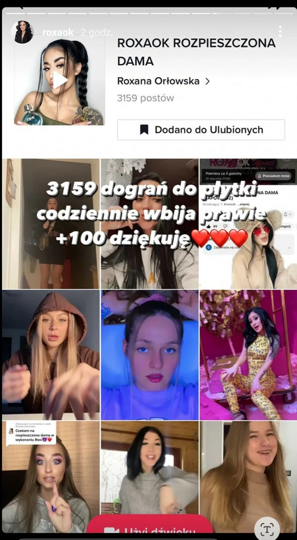 „Rozpieszczona dama„ hitowy numer Roxaok podbija polski internet! Rewelacyjny wynik młodej wokalistki!