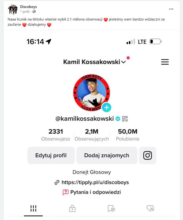 Tego wokalistę disco polo obserwuje ponad 2 miliony osób! Kamil Kossakowski - młody król muzyki disco polo
