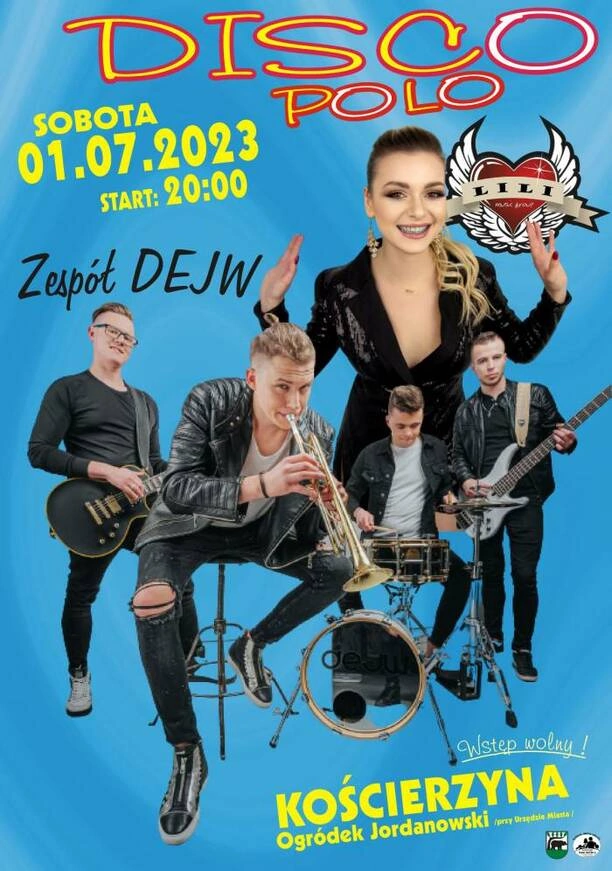 Wieczór Disco Polo w Kościerzynie: Muzyczne hity od Dejwa i Lili, gwiazdy na scenie i darmowa zabawa!