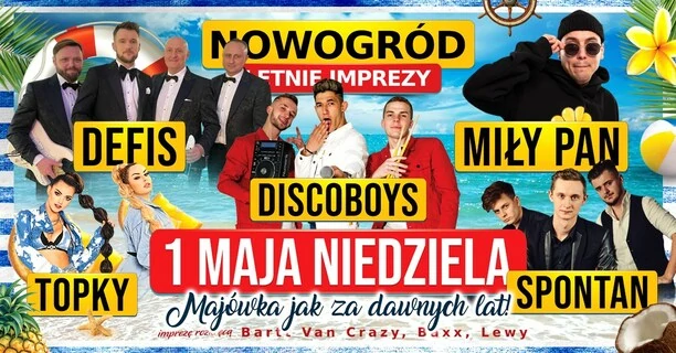 Defis, Topky, MiłyPan DiscoBoys, oraz Spontan na jednej scenie! To będzie najhuczniejsza majówka disco polo w kraju!