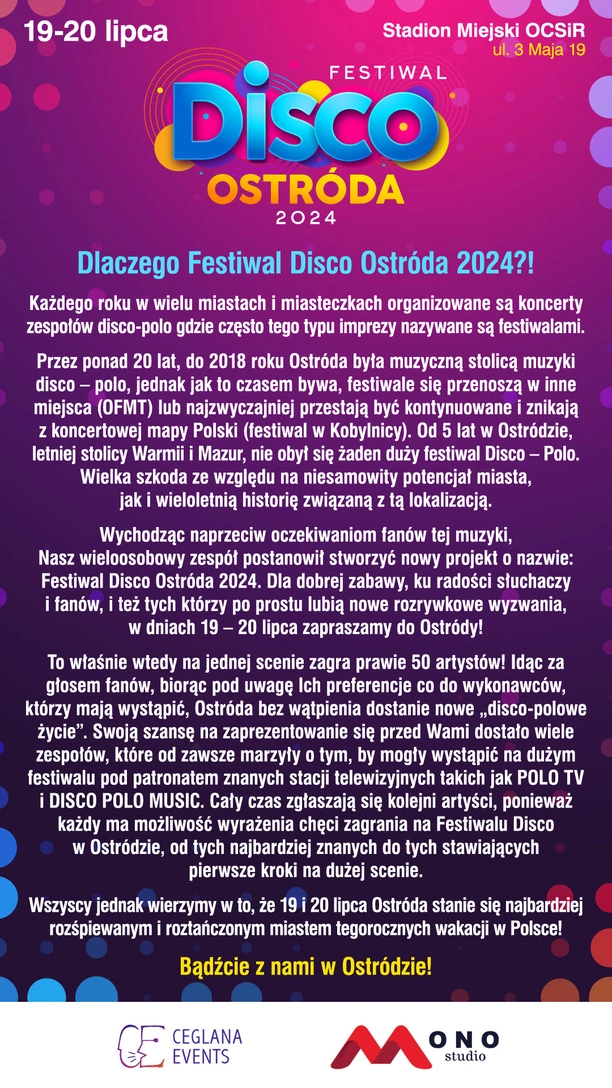 To już pewne, disco polo wraca do OSTRÓDY?! Organizatorzy zdradzili, skąd pomysł na DISCO OSTRÓDA 2024! Oto szczegóły! 