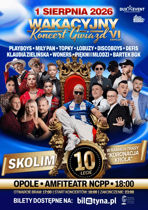 Kto wystąpi na Wakacyjnym Koncercie Gwiazd w Opolu 2026?