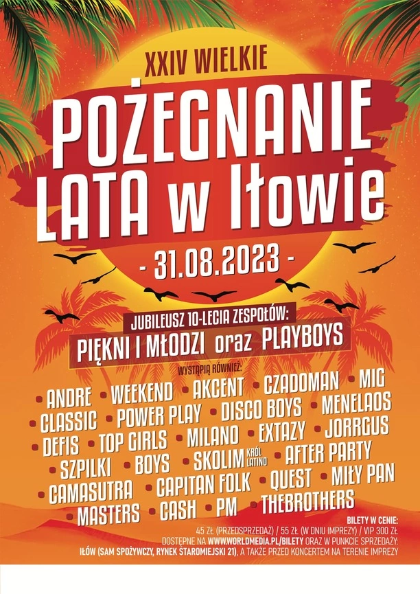 PILNE! Wielkie Pożegnanie Lata w Iłowie 2023 się nie odbędzie!