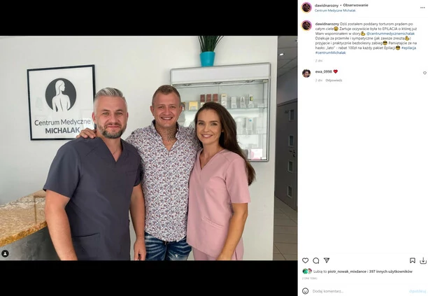 Dawid Narożny przyłapany w klinice medycyny estetycznej. Artysta disco polo poddał się popularnemu zabiegowi „Zostałem poddany torturom„ 
