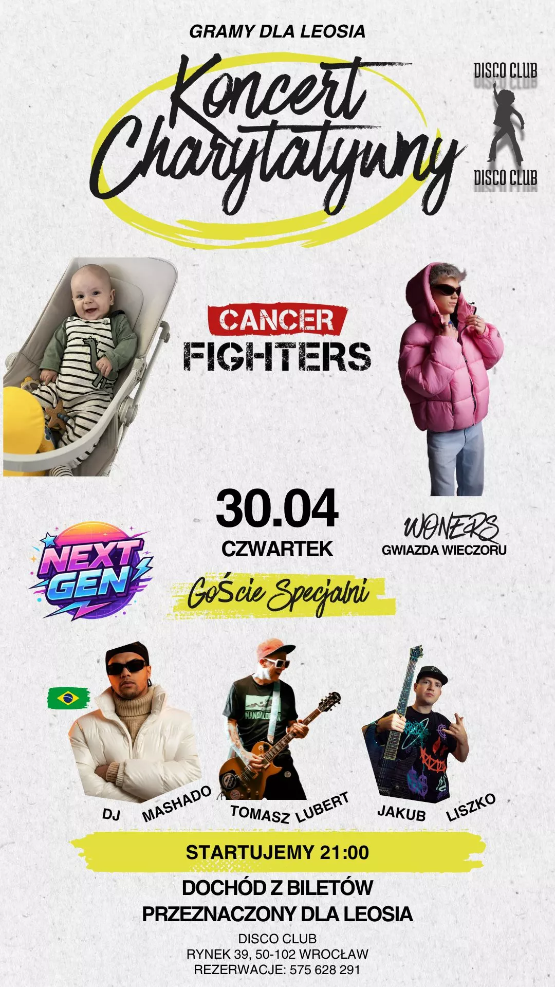 Casting Next Gen i koncert WonerS z Tomkiem Lubertem. Zwycięzca nagra utwór z producentami WS CLB