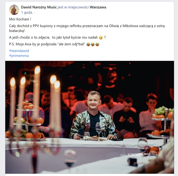 Dawid Narożny odda pieniądze! Nietypowe zachowanie gwiazdy disco polo