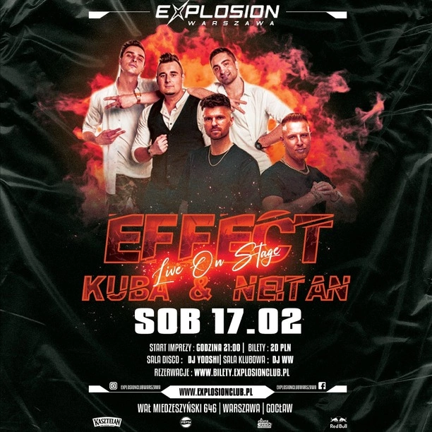 Niezapomniany koncert z zespołem Effect w klubie Explosion! Już 17 lutego w Warszawie!