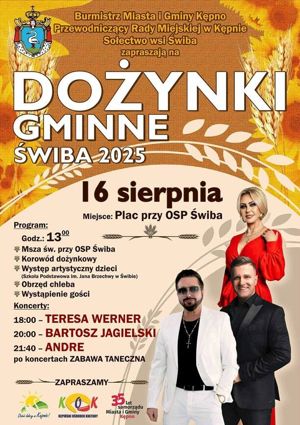 Dożynki Gminne w Świbie 2025 zapowiadają się wyjątkowo! Zagrają gwiazdy disco polo! 