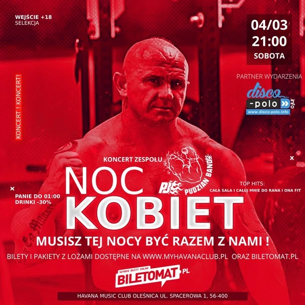 Pudzianowski zagra dla kobiet! Szykuje się gorąca impreza! Wydarzenie tylko dla dorosłych!
