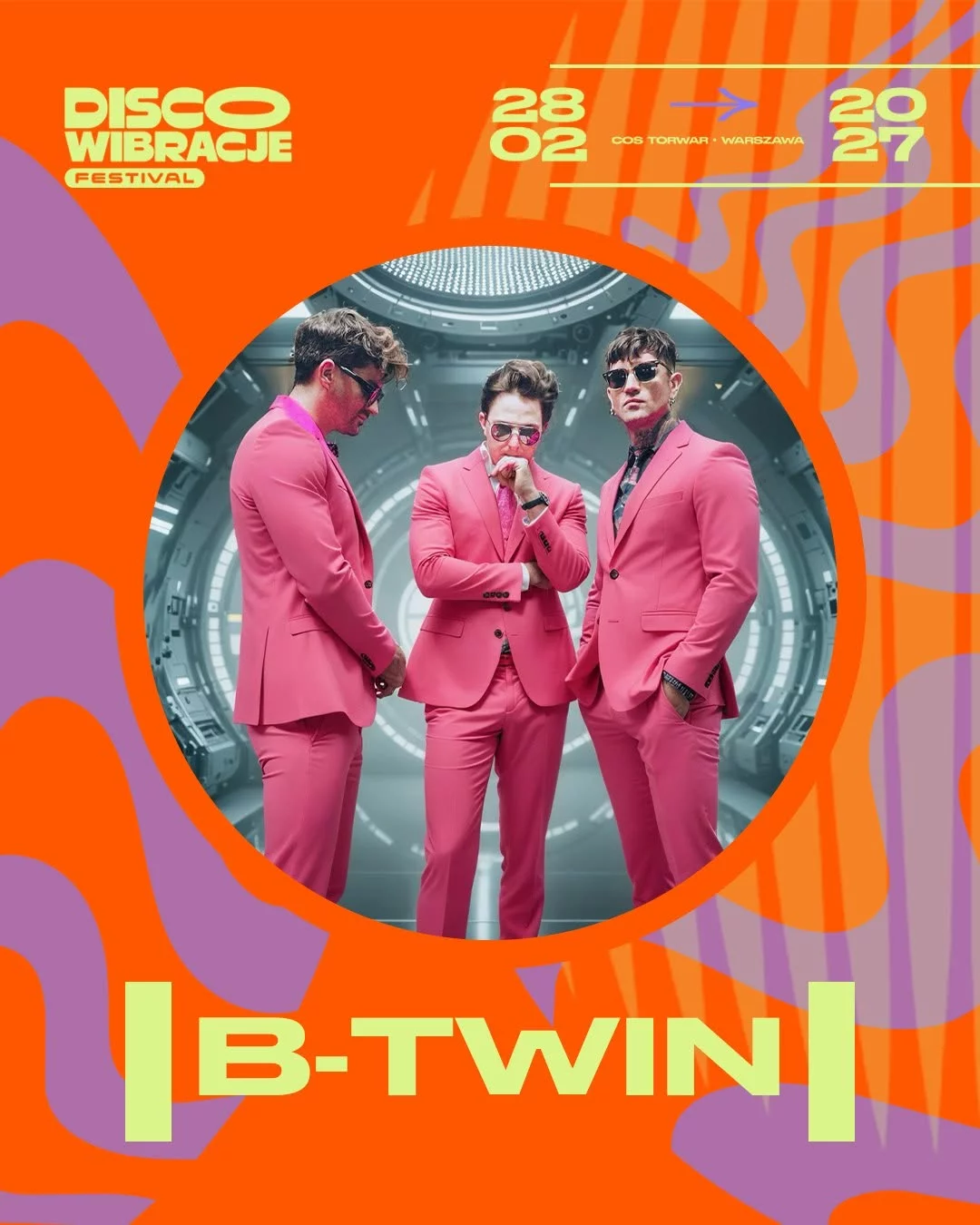 Męski pierwiastek na Disco Wibracje Festival 2027! Do lineupu wchodzi B-Twin, zespół finalistów Disco Star