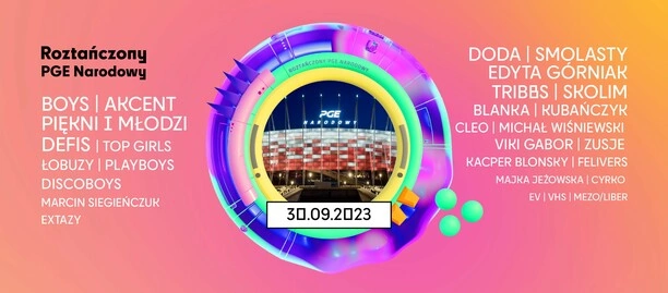 Roztańczony PGE Narodowy 2023 już 30 września! Wiemy dokładnie kto wystąpi! Lista jest imponująca!