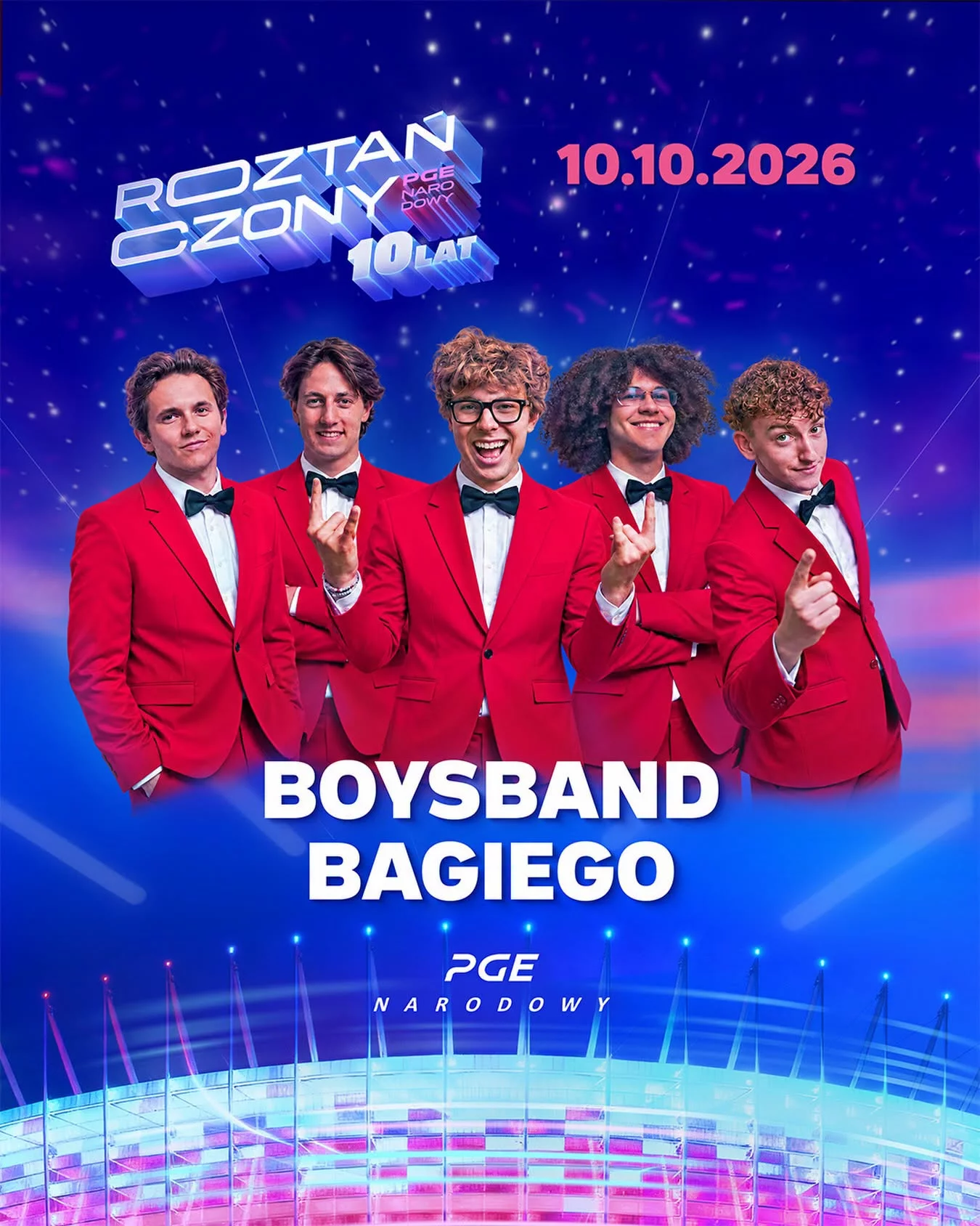 Boysband Bagiego na Roztańczonym PGE Narodowym! Chłopaki Mikołaja Bagińskiego zagrają na wielkiej imprezie!