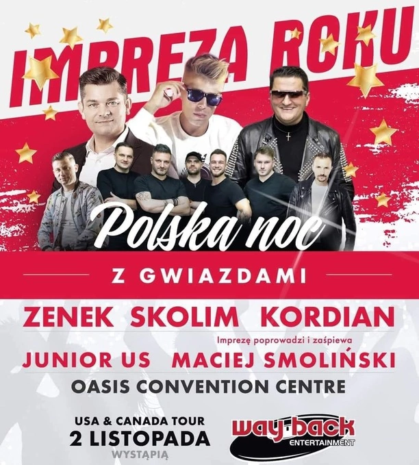 Impreza Roku: Polska Noc z Gwiazdami Disco Polo w USA i Kanadzie