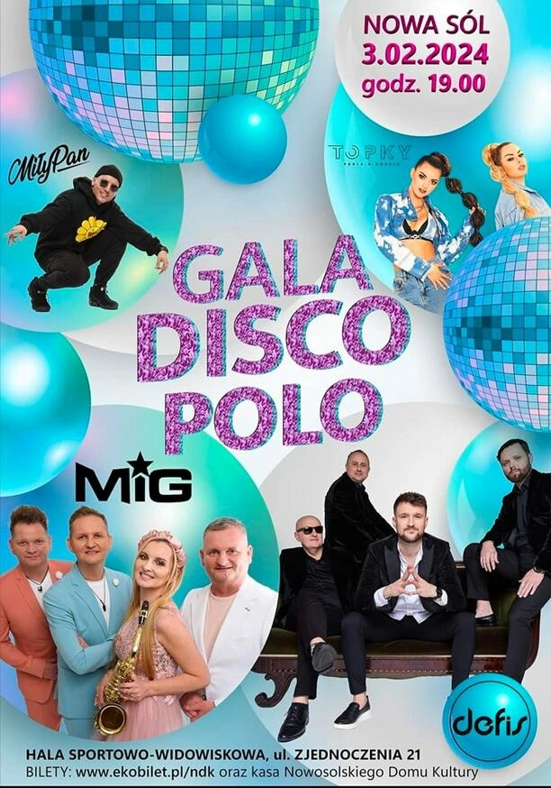 Gala Disco Polo w Nowej Soli – Kto wystąpi, po ile bilety? Impreza już 3 lutego 2024