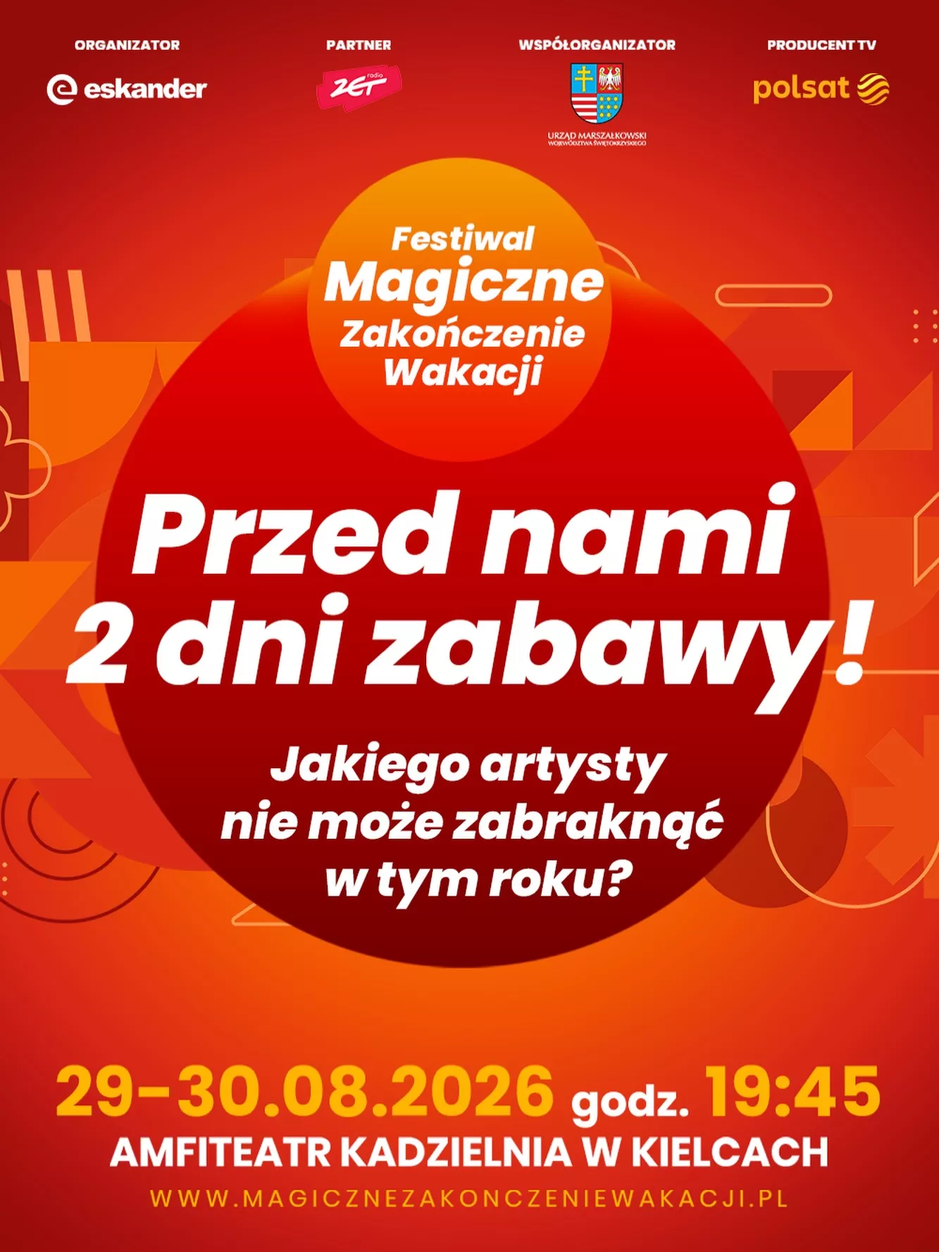Festiwal Magiczne Zakończenie Wakacji 2026 w Kielcach