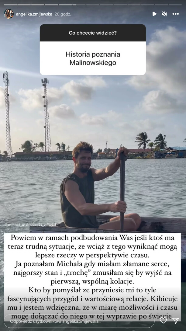 Relacja gwiazdy disco polo - Angeliki Żmijewskiej i słynnego aktora Michała Malinowskiego! „Fajnie na Was się patrzy„