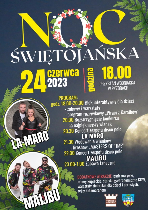 Noc Świętojańska w Pyzdrach - magia lata już 24 czerwca! Zagrają zespoły disco polo