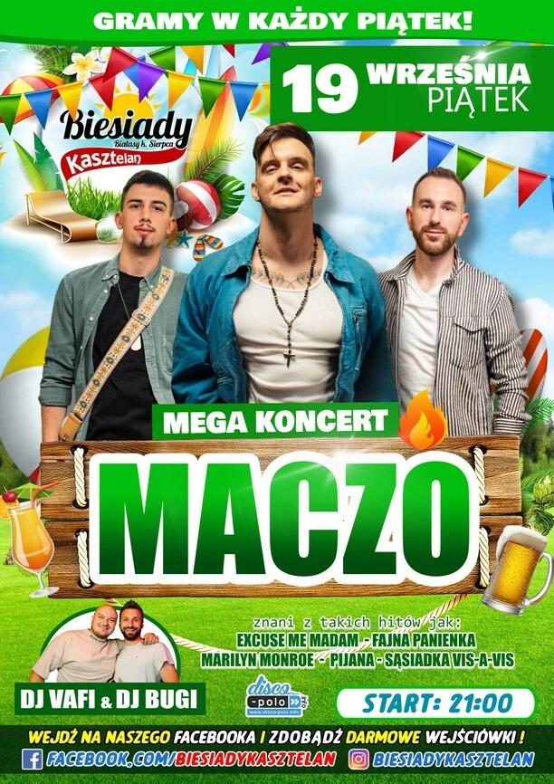 Mega koncert zespołu Maczo w Biesiadach Kasztelan już 19 września