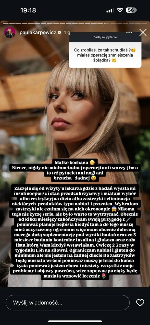 Schudła 34kg BEZ operacji! Gwiazda disco polo Paula Karpowicz-Zimecka szczerze o swojej spektakularnej metamorfozie!