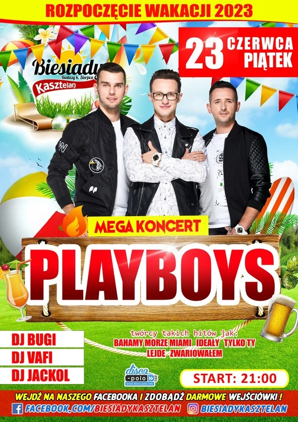 Zespół Playboys w Biesiadach Kasztelan: Wielki powiew energii disco polo na rozpoczęcie wakacji