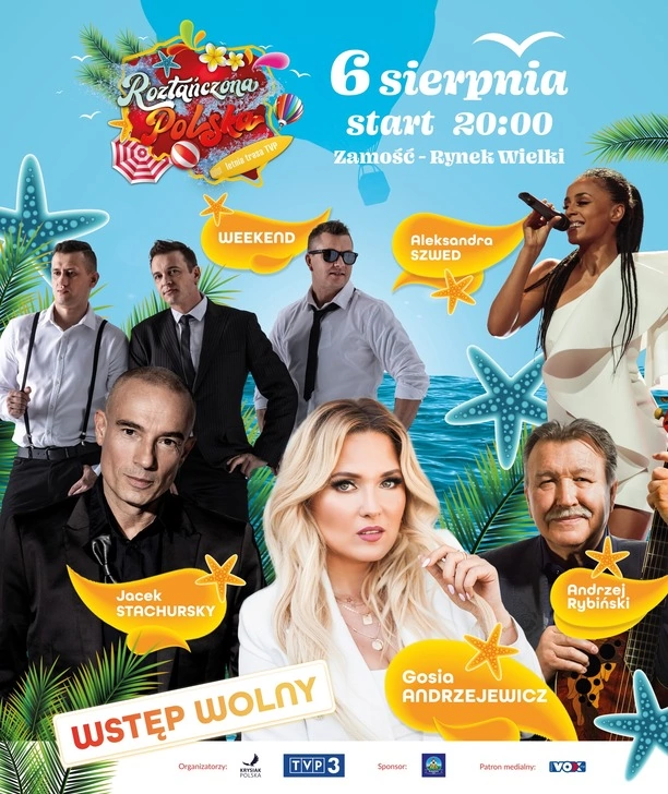 Roztańczona Polska 2023 w Myślenicach już dziś w niedzielę 13 sierpnia. Kto wystąpi i gdzie oglądać koncert?