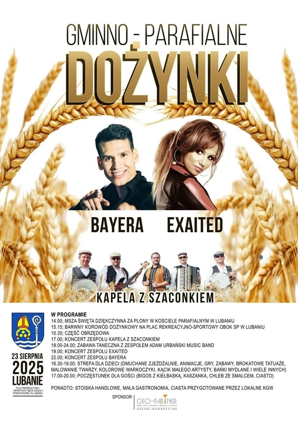 Bayera i Exaited zagrają na dożynkach w Lubaniu – taneczna zabawa już 23 sierpnia