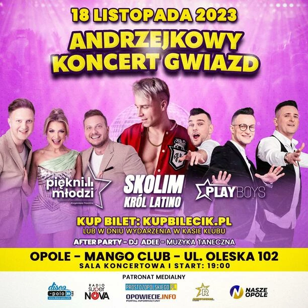 Andrzejkowa Noc Gwiazd Disco Polo w Opolu – Wydarzenie, którego nie można przegapić już 18 listopada!