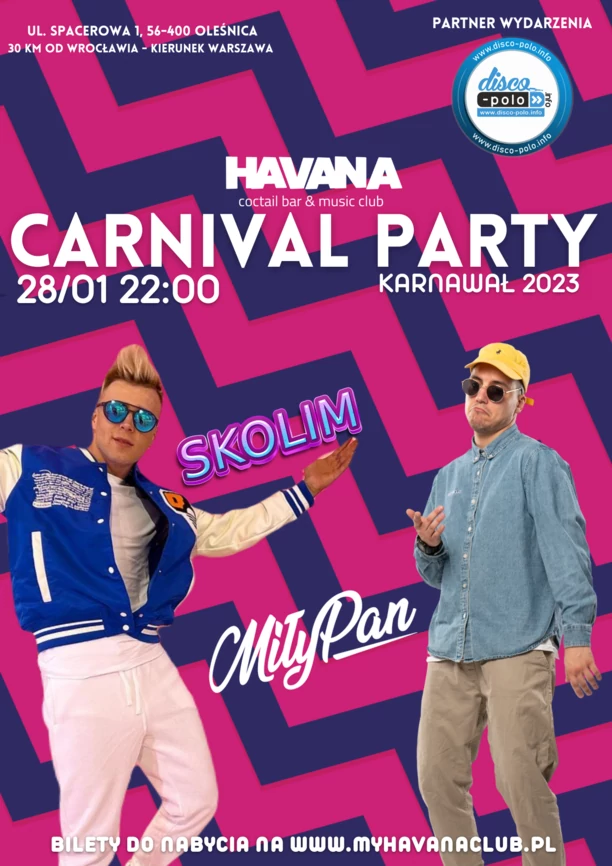 Skolim i MiłyPan razem polecą do Rio? Gorąca impreza w Havana Music Club w Oleśnicy! 