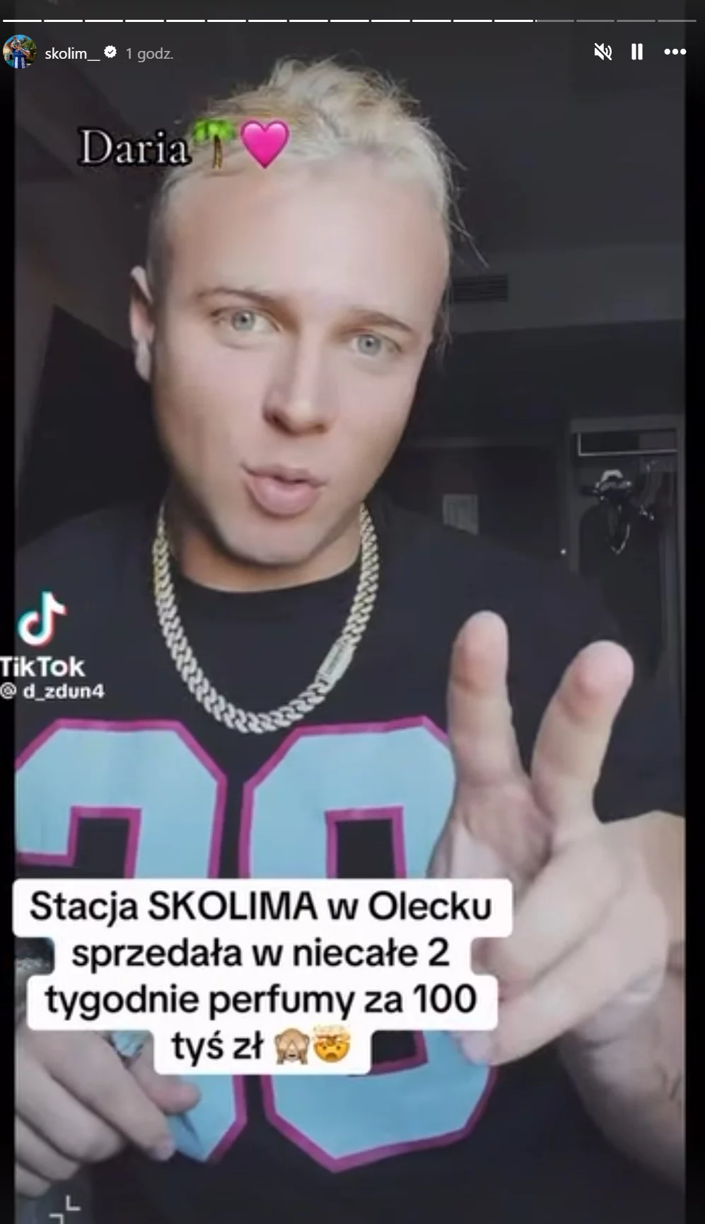 100 tysięcy złotych w 11 dni! Skolim zgarnął fortunę na perfumach sprzedawanych na swojej stacji