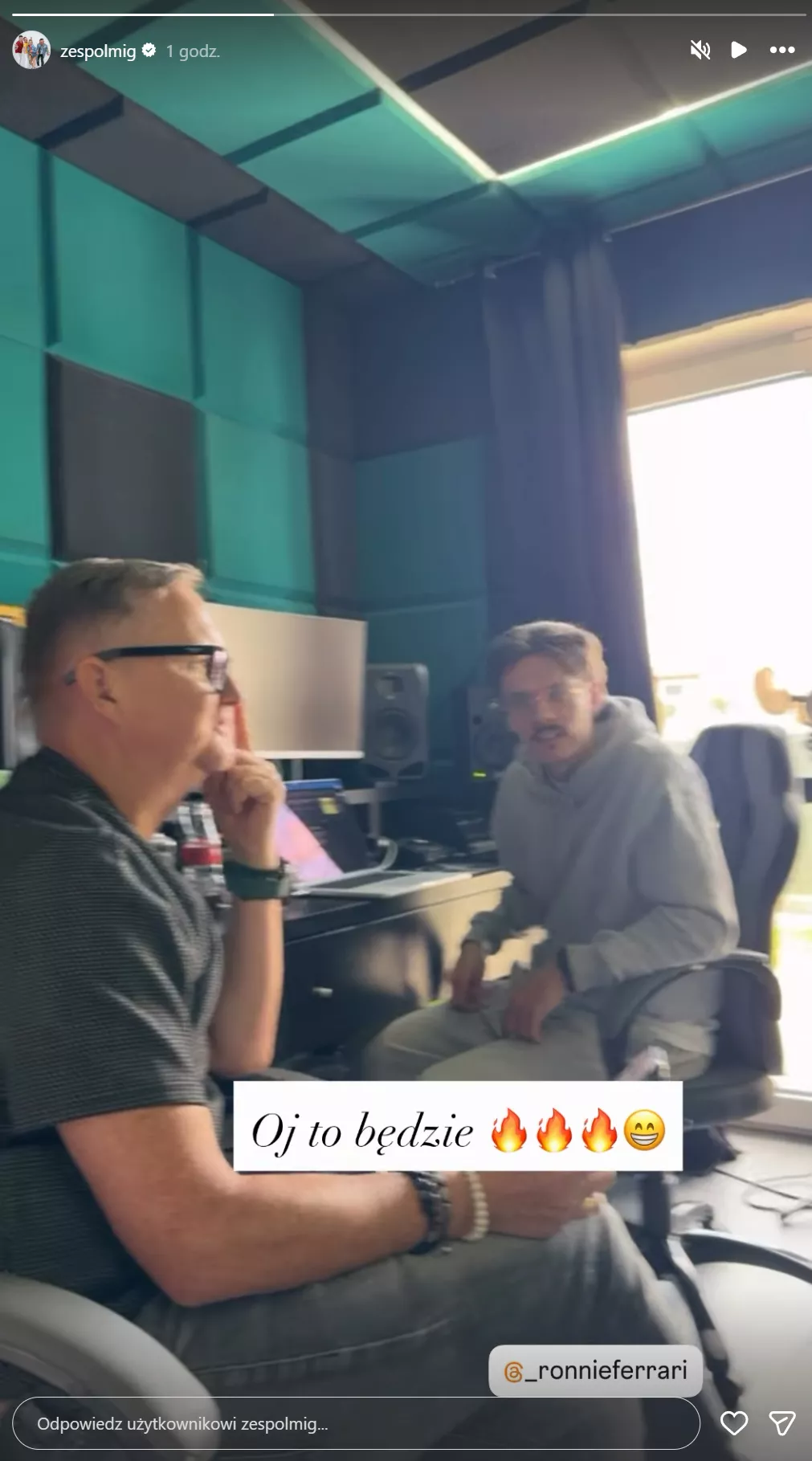 Ronnie Ferrari i Mig nagrywają razem? W sieci pojawiło się nagranie ze studia