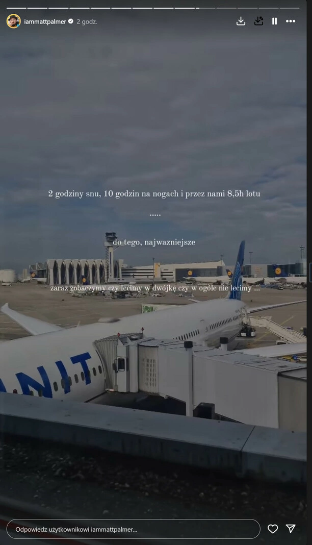Panika przed wylotem do USA! Matt Palmer utknął na lotnisku. Wszystko przez jedną drobnostkę! 