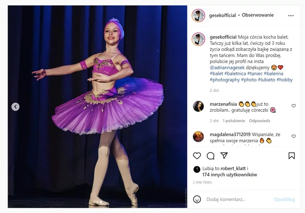 Córka znanego wokalisty disco polo pójdzie w ślady ojca?! Gesek pochwalił się jej talentem