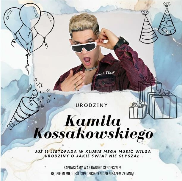 Wielkie urodziny Kamila Kossakowskiego DiscoBoys i klubu Mega Music Wilga już 11 listopada!