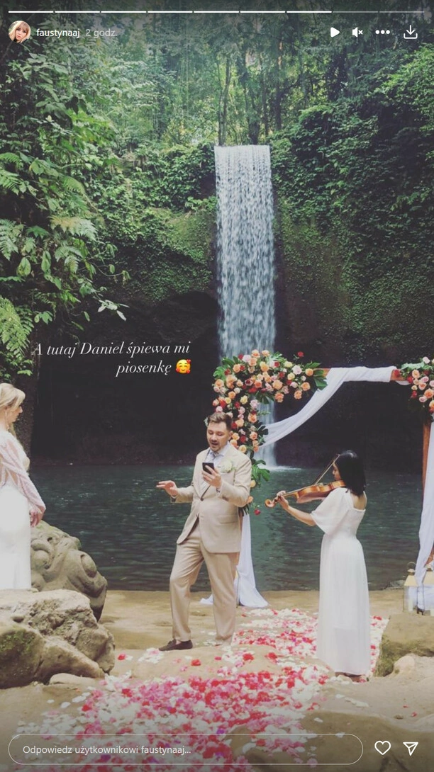 Daniel Martyniuk i Faustyna Jamiołkowska wzięli ślub na Bali! Zobaczcie egzotyczne zdjęcia!